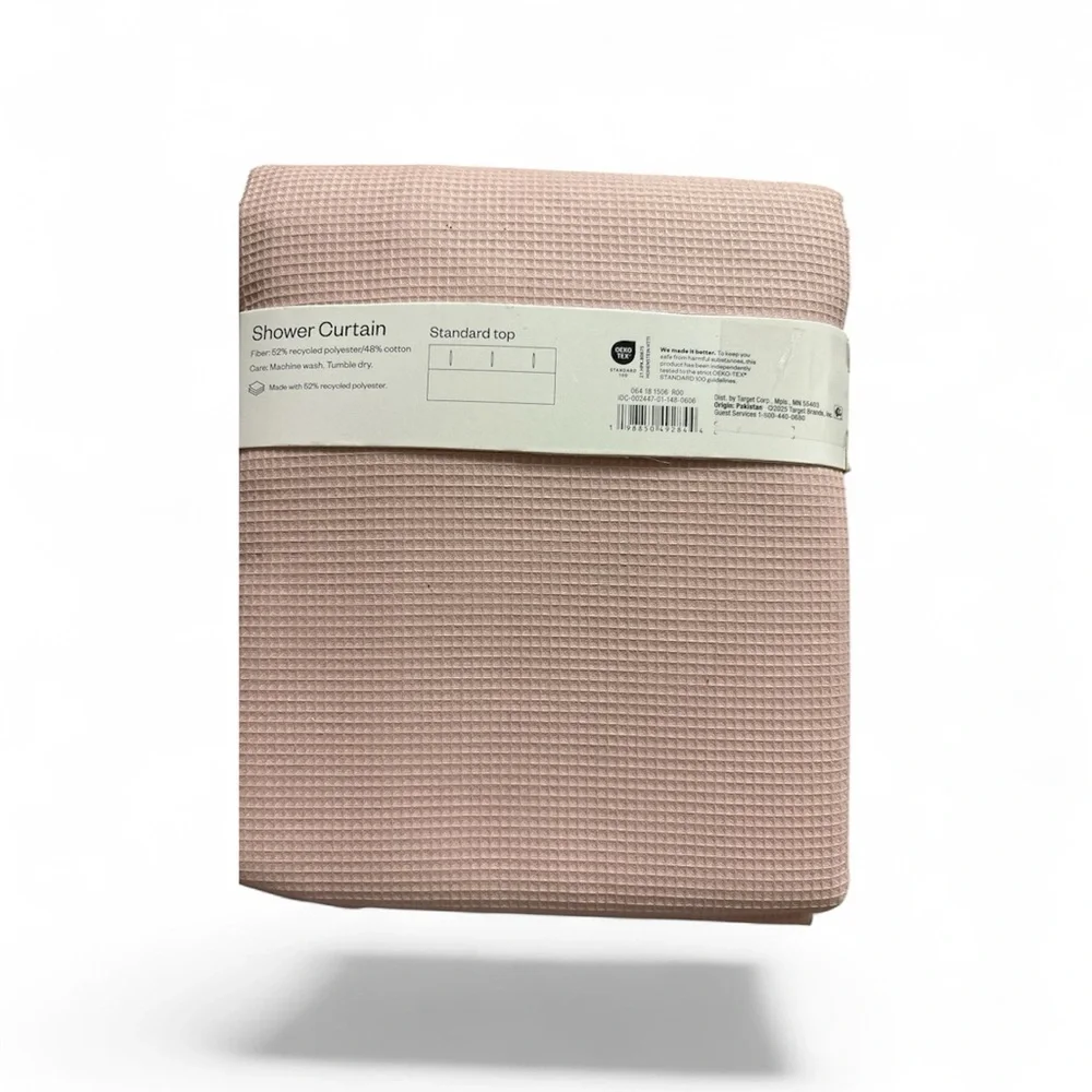 Room Essentials Blush Shower Curtain